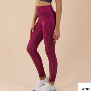 Gymshark High-Waist Seamless Leggings Pink Reversible Compression Activewear M